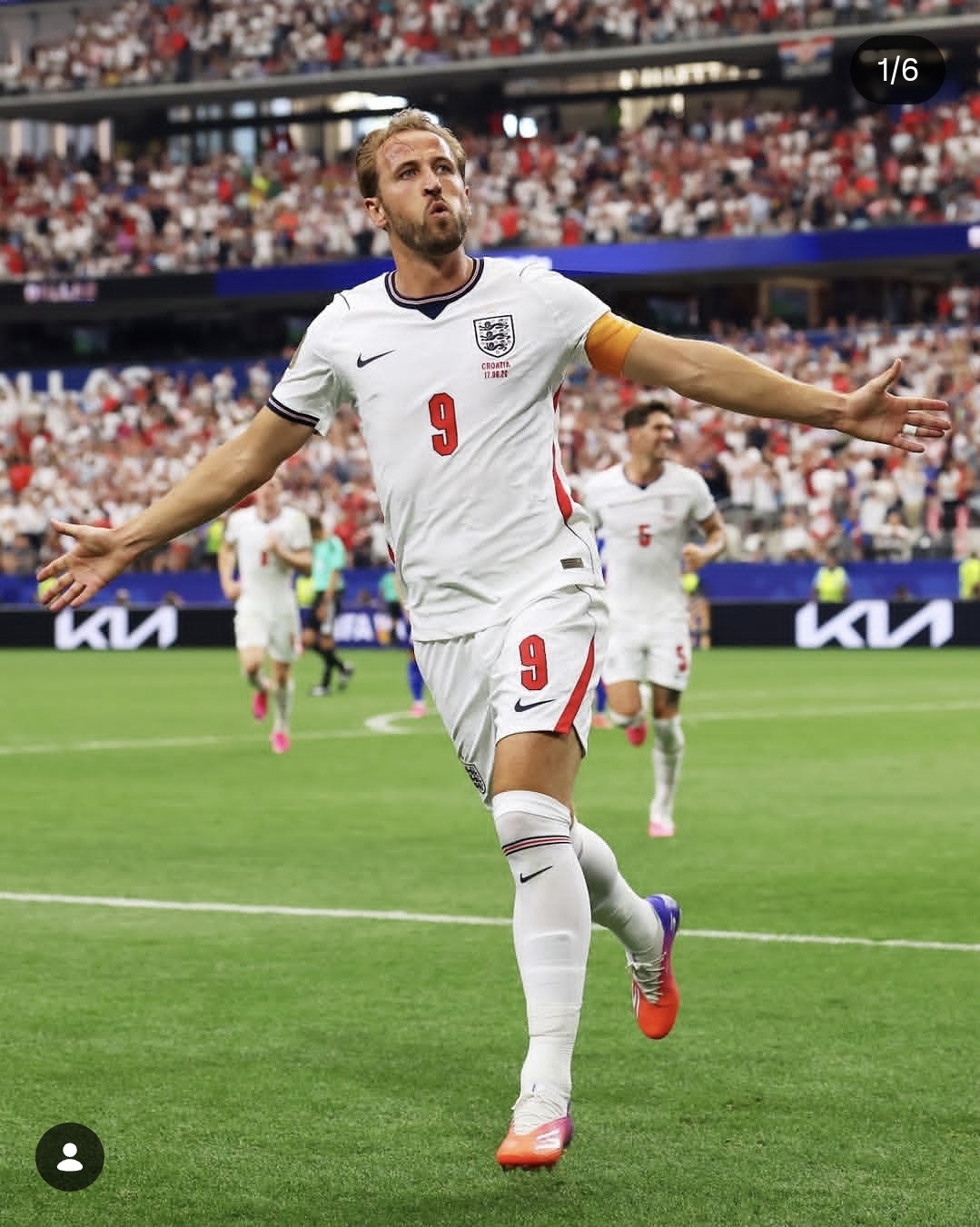 Harry Kane celebra gol Inglaterra Copa 2026